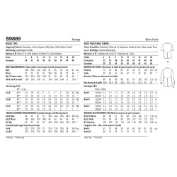 Sommer skjorte/bluse Simplicity snitmønster 9889