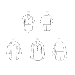Sommer skjorte/bluse Simplicity snitmønster 9889
