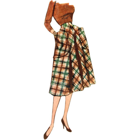 1950èr vintage nederdel snitmønster