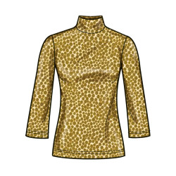 Bluse m/høj hals Simplicity snitmønster S3003