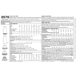 Nederdel i 2 længder Simplicity snitmønster S2576