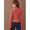 Bluse m/høj hals Simplicity snitmønster S3003