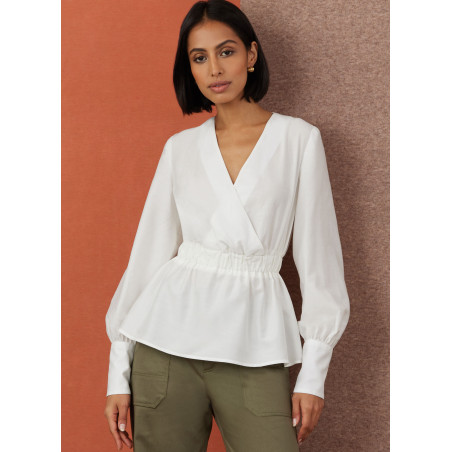 Bluse m/lange ærmer Simplicity snitmønster S3004