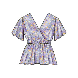 Bluse m/lange ærmer Simplicity snitmønster S3004