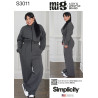 Jumpsuit heldragt også plusmode  Simplicity snitmønster S3011