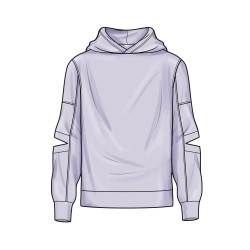 Unisex Hoodie ham/hende  Simplicity snitmønster S3012