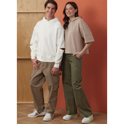 Unisex Hoodie ham/hende  Simplicity snitmønster S3012
