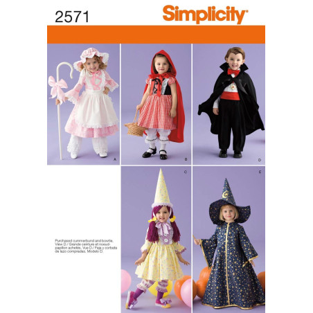 Kostume Simplicity snitmønster  S2571A