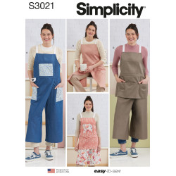 Bukseforklæde Simplicity snitmønster S3021 A