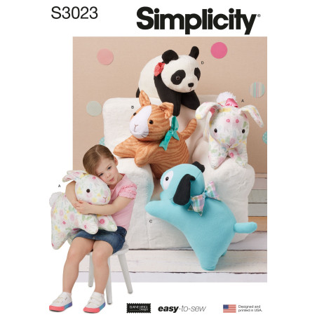  Kramme dyr  Simplicity snitmønster S3023 os
