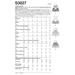 Børne kostume Simplicity snitmønster S3027 A
