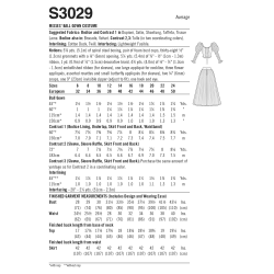 Voksen kostume kjole m/snøre ryg  Simplicity snitmønster S3029