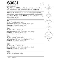 Div. hatte voksen kostume Simplicity snitmønster S3031 os