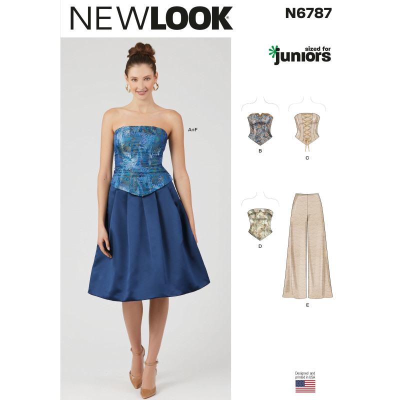 Corsage bukser og nederdel New look snitmønster N6787