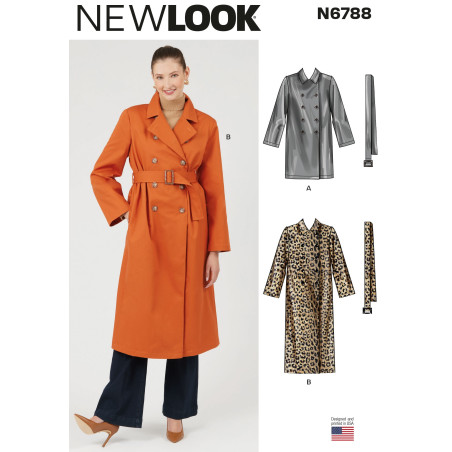 Trench Coat  New Look snitmønster N6788