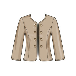 Kort  jakke New look snitmønster N6789