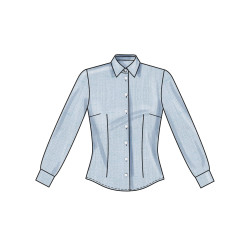 Skjortebluse Nes look snitmønster N6790