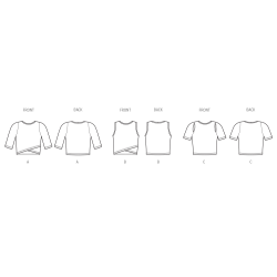 Kort bluse New look snitmønster N6791 easy