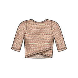 Kort bluse New look snitmønster N6791 easy