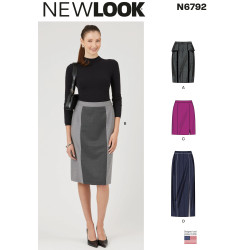 Nederdel New look snitmønster N6792 easy