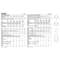 Nederdel og trøje/sweatshirt  Simplicity snitmønster S 3035 A
