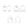 Trøje og vest ham/hende Simplicity snitmønster S3040A
