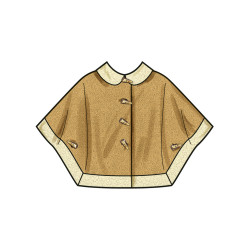 Ponchos m/hætte Simplicity snitmønster S3043