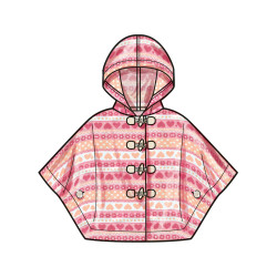 Ponchos m/hætte Simplicity snitmønster S3043