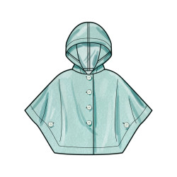 Ponchos m/hætte Simplicity snitmønster S3043