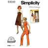 1970èr kjole tunika og bukser Simplicity snitmønster S3049