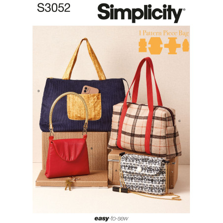 Taske  Simplicity snitmønster S 3052 OS