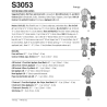 Slaskedukke m/tøj Simplicity snitmønster S 3053 OS