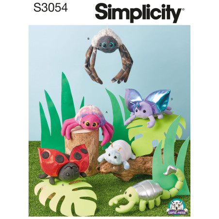Tøjdyr Simplicity snitmønster S 3054 OS