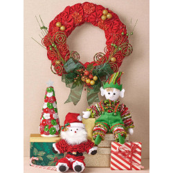 Julesok juletræ julekugle  og nissemand Simplicity snitmønster S 3056 OS