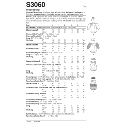 Kostume til de små Simplicity snitmønster S 3060A