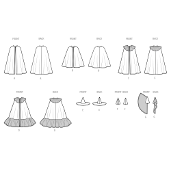 Kostume/udklædning  børn Simplicity snitmønster S 3061A