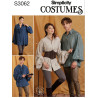 Unisex kostume voksen Simplicity snitmønster S 3062A
