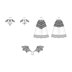 Fantasikjole  kostume voksen Simplicity snitmønster S 3063