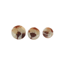 Hvid/Beige/brun 4-hul knap