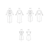 Skjortekjole også plusmode Simplicity snitmønster S3065
