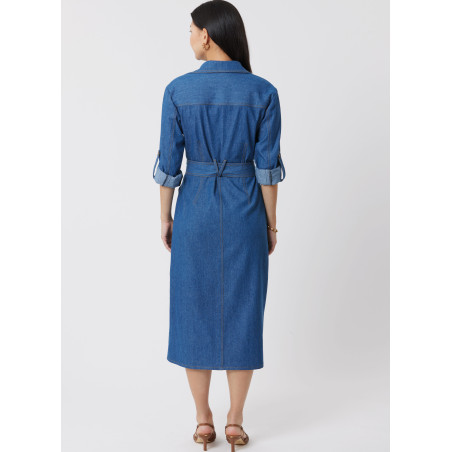 Skjortekjole også plusmode Simplicity snitmønster S3065