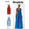 Selskabskjole Simplicity S3066