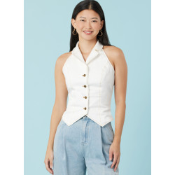 vest med bar ryg Simplicity snitmønster S3067