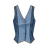 vest med bar ryg Simplicity snitmønster S3067