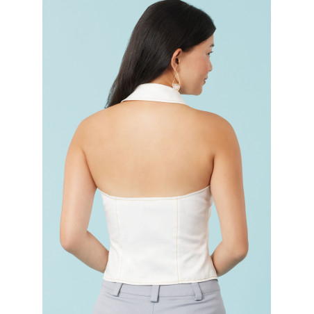 vest med bar ryg Simplicity snitmønster S3067