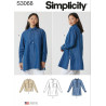 Skjorte og tunika Simplicity snitmønster S3068 A