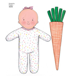 Babytæppe og pude snitmønster Simplicity snitmønster 4225