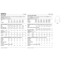 Jakke med knapper Simplicity snitmønster S3072