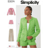 Kort jakke, bukser og shorts Simplicity snitmønster S3074