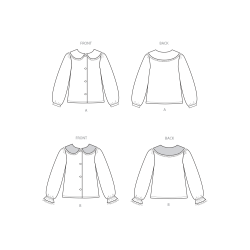 Pige bluse Simplicity snitmønster S3077